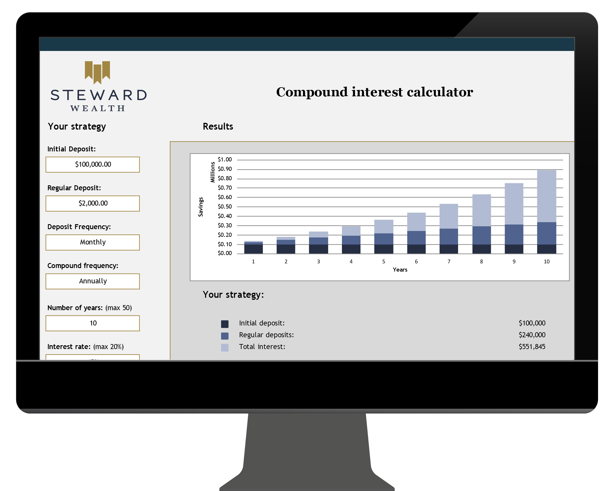 Steward Wealth Compound Calculator